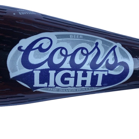 Vintage Limited Edition Coors Light 18oz Baseball Bat Beer Bottle - Picture 9 of 10